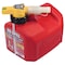 No-Spill Gas Can, Polyethylene, 1.25 gal, Gasoline, Red 765-102 - alternate 1